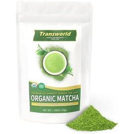 Jiuyu Té Verde Matcha Orgánico En Polvo de Primera Cosecha, Grado Ceremonial, 100  Matcha Puro Premium para Beber Y Café Con Leche, Sin Aditivos, 30