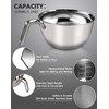 Marsheepy Double Boiler Pot Set,2000ML/1.8QT Mixing Bowl for Chocolate Melting,