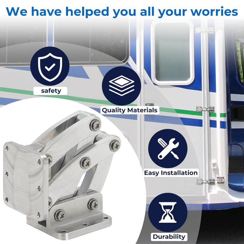 WIKIBB Hidden Door Hinges Aluminum Hidden Scissor Hinge Adjustable Mounting