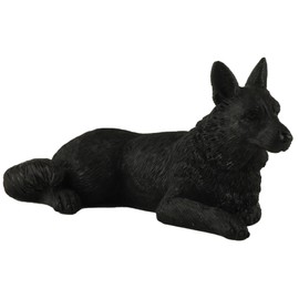 JFSM INC. 4" Mini Black German Shepherd Figurine - Black German Shepherd
