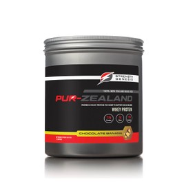 Strength Genesis Grass Fed Whey Protein Chocolate Banana Pur Zealander Grass-Fed Whey Protein