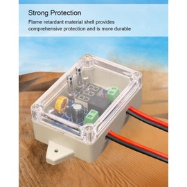 Power Wheel Battery Adapter Kit Fit for Ryobi 18V Lithium Battery, Battery Adapter Converter Kit, with Fuse Terminal & Protective Box & Voltage Display & DC Low Voltage Protection