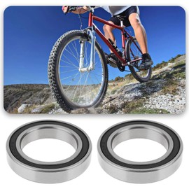 Briny River MR24377-2RS Bicycle Bearing Deep Groove Ball Bearing Replacement Part 24 x 37 x 7 mm Double Sealed Chrome Steel Suitable for Bicycle Bottom Bracket Hope Bottom Bracket Pack of 2