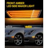 litzland Led Front Bumper Side Marker Lights Compatible with Infiniti