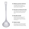 Boundless Voyage Titanium Skimmer Spoon Lightweight Cooking Skimmer Ladle with