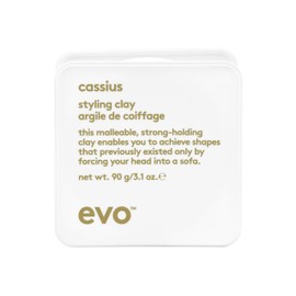 Evo cassius styling clay 90 g I hair wax, wax for all hair types, thick and coarse hair, for strong hold, gives volume and flexible hold, vegan, without sulphates