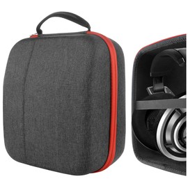 GEEKRIA Funda Protectora para Auriculares de Gran tamaño, Funda rígida de Repuesto con Almacenamiento de Cables, Compatible con Auriculares Beyerdynamic DT1990Pro, DT1770Pro (Gris Oscuro)