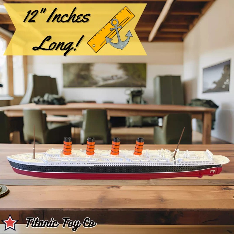 RMS Lusitania Model Ship 1 Ft Long By TitanicToyCo -