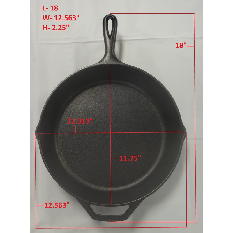 Lodge 12 Inch Cast Iron Pre-Seasoned Skillet – Signature Teardrop