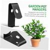 Outanaya 5pcs Metal Planter Wall Holder Hooks Durable Terracotta Pot
