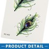 A ABSOPRO Peacock Feathers Pattern Temporary Tattoo Stickers Body Arm