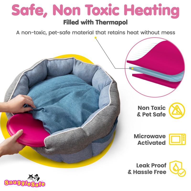 The 'Original' SnuggleSafe Microwave Heat Pad for Pets - Chew-Proof,