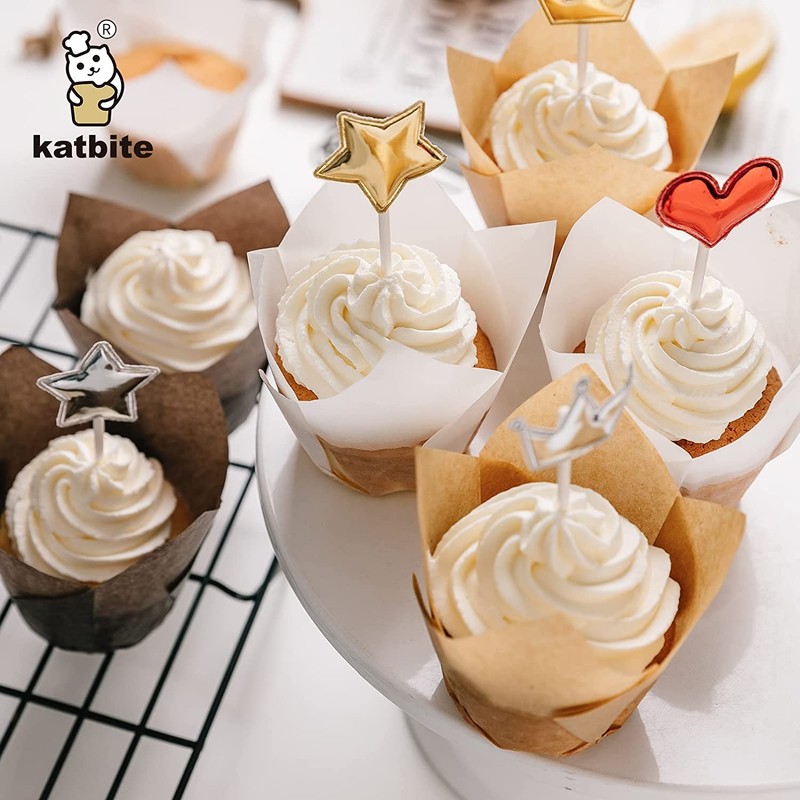 Katbite Muffin Cases 200 PCS, Standard Muffin Liners, Heavy Duty