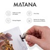 MATANA Super Strong Stainless Steel Magnetic Clips for Magnetic Board,