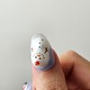 Snowman Village Handmade Nail Tips - Natural / 눈사람 마을
