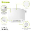linovum SMOL LED Surface-Mounted Light Matt White - Flat &