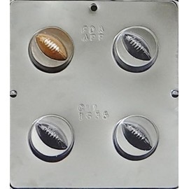 Football Cookie Chocolate Candy Mold, 1635 Candy Molds N More