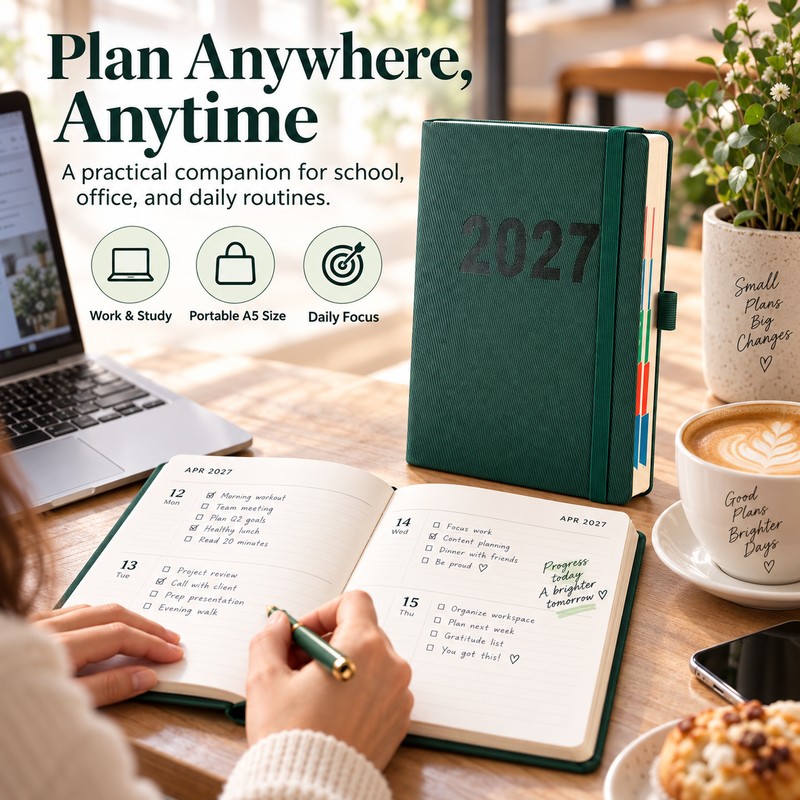 2027 Planner for Time Management & Daily Goals – Dated