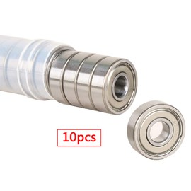 BESTU MR74ZZ Mini Bearings Ball Bearings MR74ZZ DDL-740ZZ 674ZZ 0.3 x 0.1 inches (7 x 4 x 2.5 mm), Deep Groove Ball Bearings, Stainless Steel, With Both Shields, Pack of 10, MR74ZZ-10P