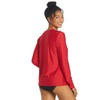 Sporti Women's L/S UPF 50+ Comfort Fit Rashguard - Red