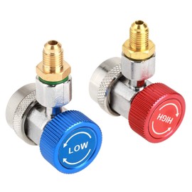 Boaby Quick Coupling Plug R134 A/C Low/High Quick Release Air Conditioner Adapter with Cap