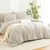 CozyLux King Size Comforter Set - 7 Pieces Seersucker Bed