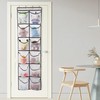 GOMAJI 12 Large Mesh Pockets Over The Door Shoe Organizer