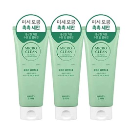 Happybath 해피바스 마이크로클린 솝베리 클렌징폼 150g 3개 Happibath Microclean Soapberry Cleansing Foam 150g 3ea