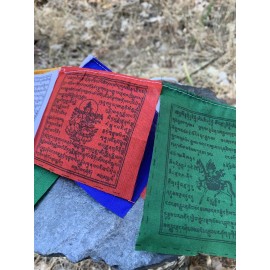 Tibetan Buddhist Prayer Flags Handmade in Nepal Mini Prayer Flags plus 1 FREE