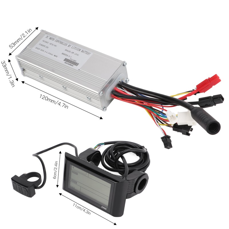 Electric Bicycle Modification Kit Controller Display Thumb Throttle Power Pedal