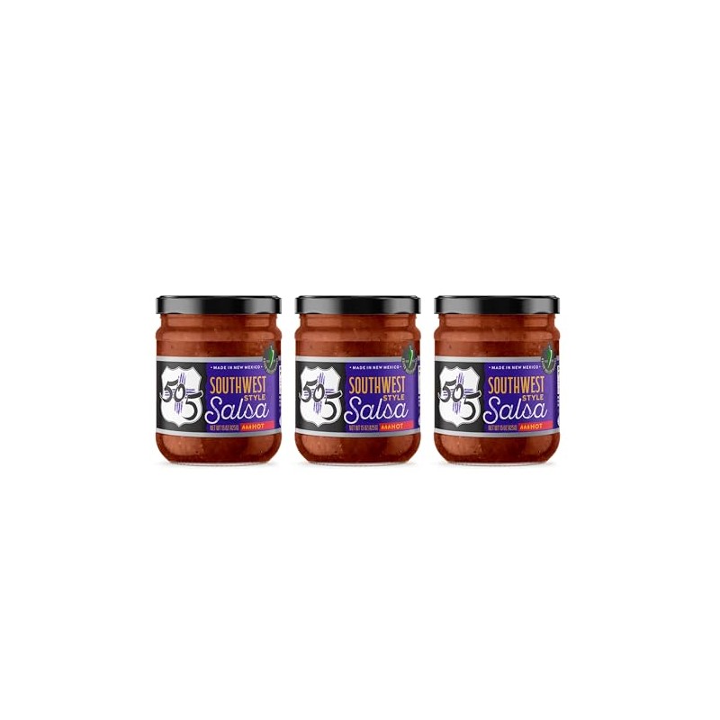 505 Southwestern Craft Salsa 15 Ounce Glass Jars (Pack of