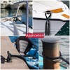 JT-HLM Black Bungee Dock Line Mooring Line Boat Dock and
