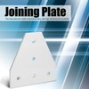 203040 T Shape Joining Plate Aluminium Alloy 5‑Hole Joint Bracket