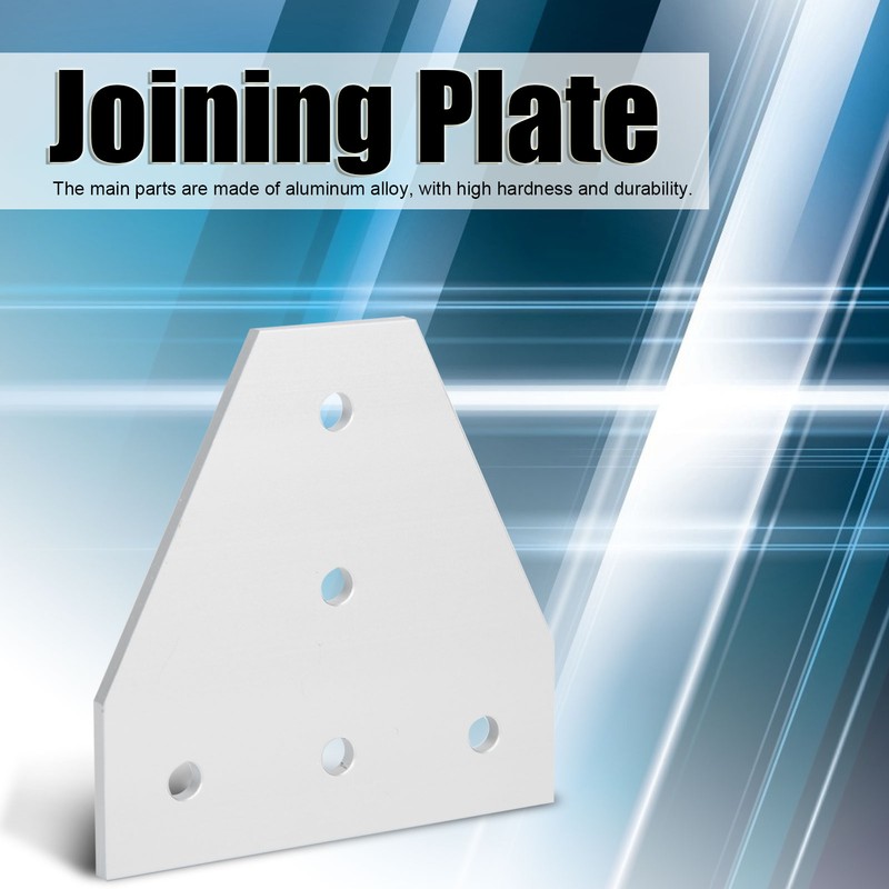 203040 T Shape Joining Plate Aluminium Alloy 5‑Hole Joint Bracket
