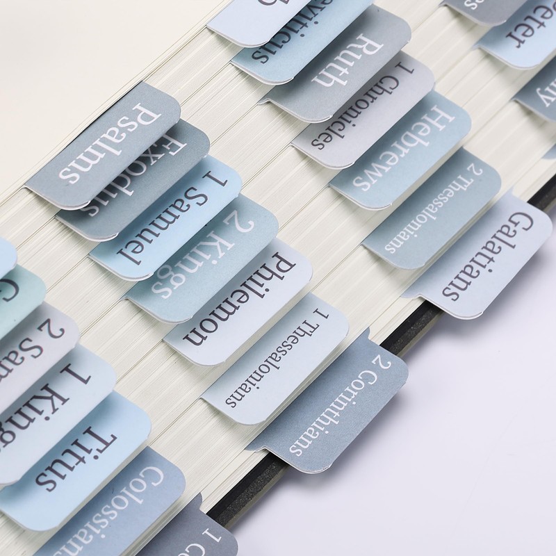 Mr. Pen- Bible Tabs, 75 Tabs, Laminated Bible Tabs for