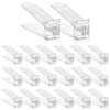 MOOKNAT Clear Shoe Slot Organizer, 24 Pack Adjustable Shoe Slots