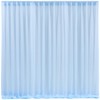 10x10 Blue Tulle Backdrop Curtains for Parties, Sheer Backdrop Curtain
