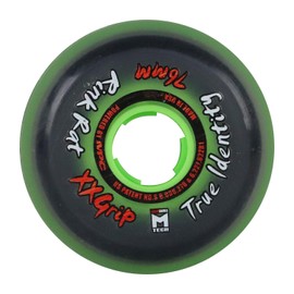 TGM Skateboards Rink Rat Wheels 76mm 79A True Identity XX 8-Pack Inline Indoor Roller Hockey + Bearings/Spacers