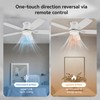 SUNMORY 42" Ceiling Fans with Lights and Remote/APP Control, Low