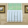 Today's Curtain, Heirloom Battenberg Eyelet Tier 36", White, 58" W
