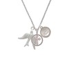 Delight Jewelry Silvertone 3-D Dove Silver-tone Give Thanks to God