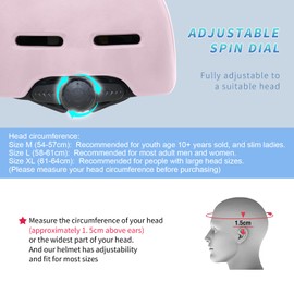 Gudook Adult Bike Helmets for Men - Women Bicycle Helmet - Certified Comfort Lightweight Adjustable Baseball Cap Style Cycling Helmet for Urban Commuter Road Biking Scooter