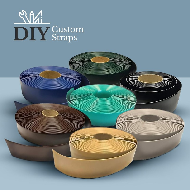 Jejavu 1.5" Wide x 20' Roll Vinyl Strap for Patio