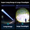 AODTOSIP 3 Pack 100,000LM High Lumens COB LED Flashlights,Super Bright