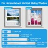 Window Vent Kit with 59" Length Hose, Adjustable Window Seal