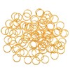 HUIHUIBAO 100 Pieces 10mm Open Jump Ring Metal Split Rings