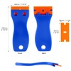 QWORK Plastic Scraper Set - 2 Pieces with 100 Scratch-Free