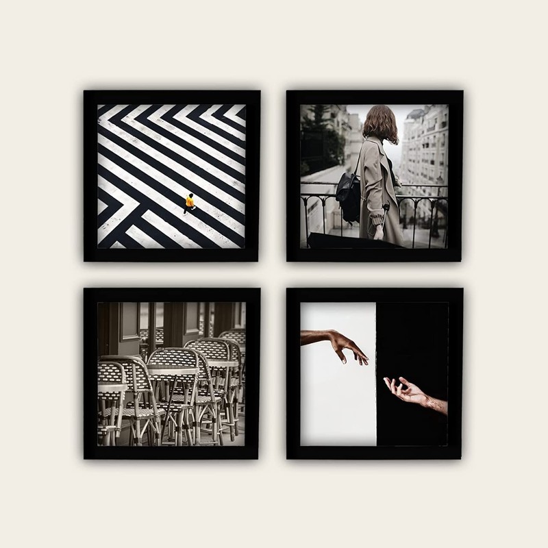 TradeZilla Black Standard Square Size 30 x 30 cm Picture