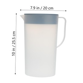 SHOWERORO 1pc Heat Resistant Cold Water Jug with Lid Capacity Water Pitcher for Juice Tea and Drinks for Home Picnics and Parties Easy to Clean