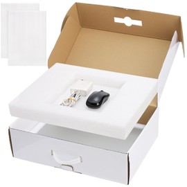 Yarlung Laptop Box with Protection Foam, Cardboard Laptop Shipping Box Secure Mailer Boxes for up to 17.3 Inch Notebook Computer
